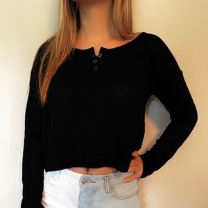 Black knit sweater